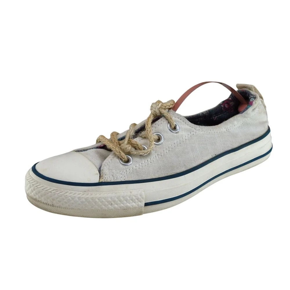 Converse‎ All Star Women Size UK 5 M Beige Low Top Canvas Lace Up Casual Shoes